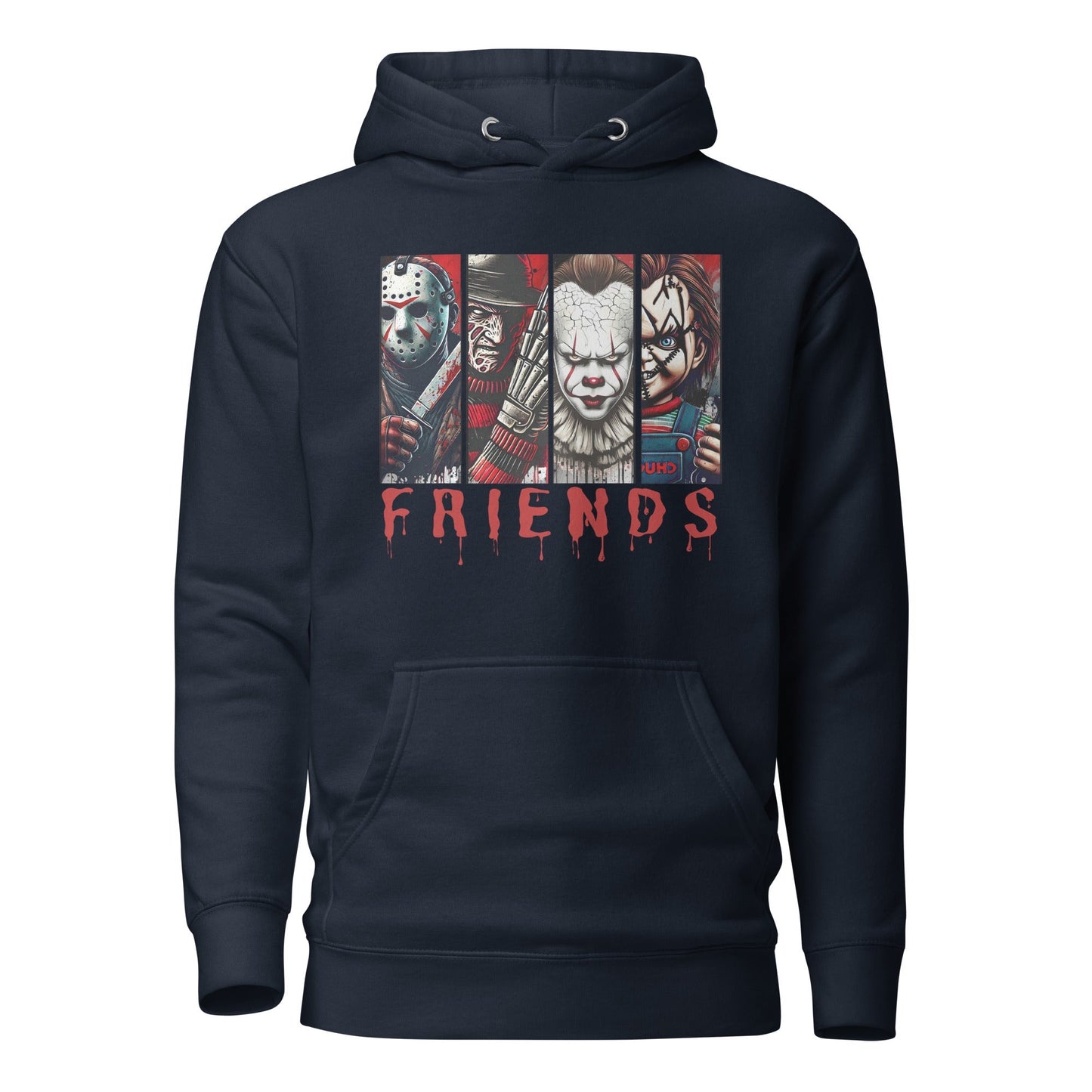 Halloween Horror Character Friends Hoodie