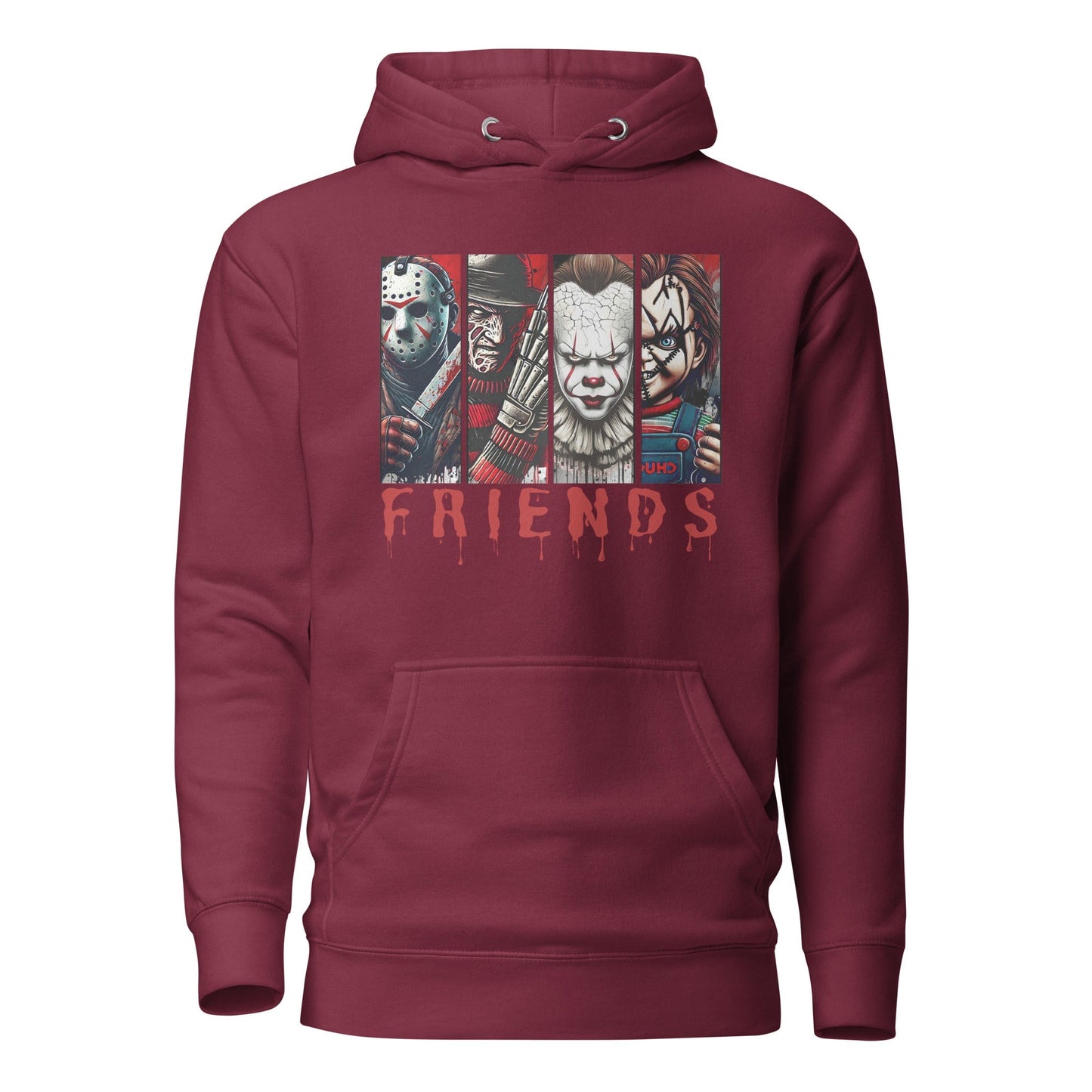 Halloween Horror Character Friends Hoodie