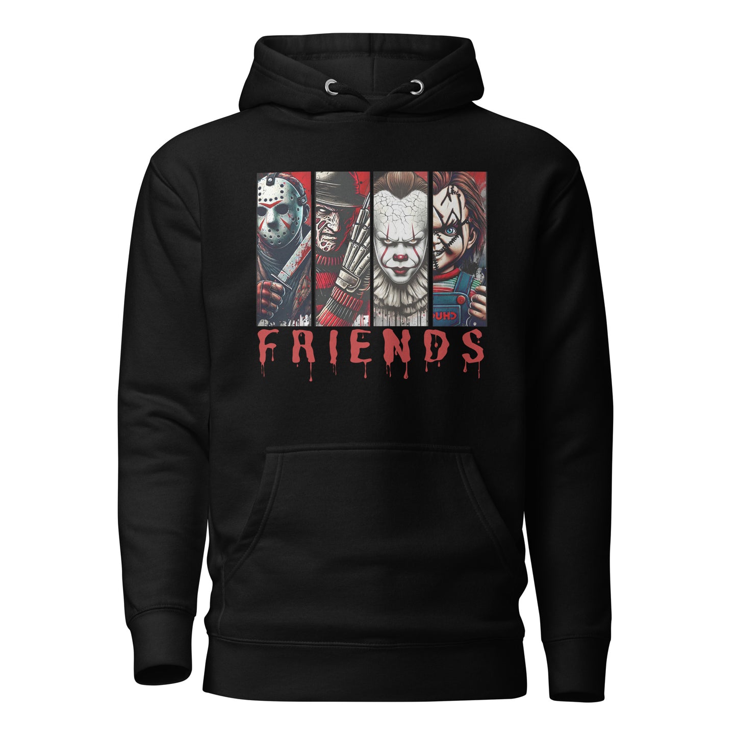 Halloween Horror Character Friends Hoodie