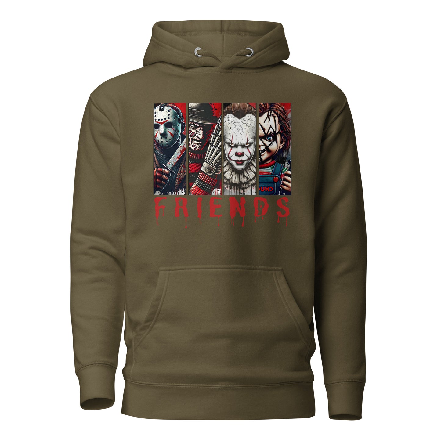 Halloween Horror Character Friends Hoodie