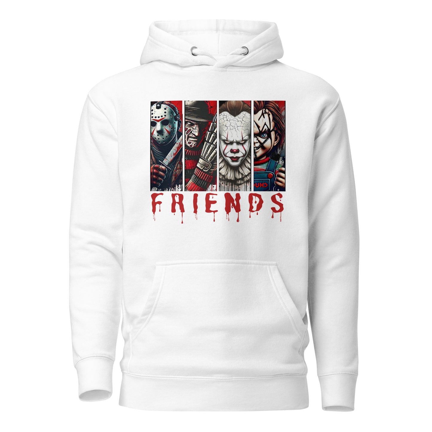 Halloween Horror Character Friends Hoodie